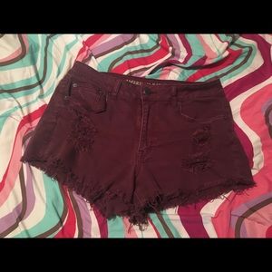 American Eagle High Waisted Shorts Size 12